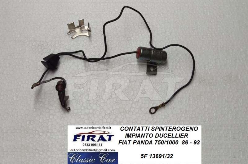 CONTATTI SPINTEROGENO + CONDENS.FIAT PANDA 750 - 1000 (13691/32)